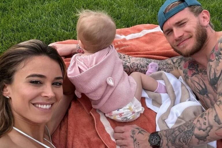 Newly-unemployed Loris Karius puts search for new club on hold to enjoy sunshine with fiancé and daughter in Monaco