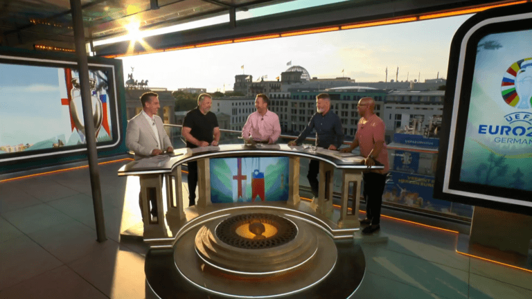 Ange Postecoglou had studio laughing with two-word answer to Arsenal transfer question