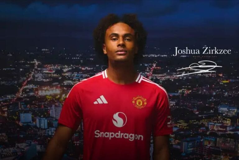 Manchester United announce signing of Joshua Zirkzee from Bologna in deal worth £36million on five-year deal