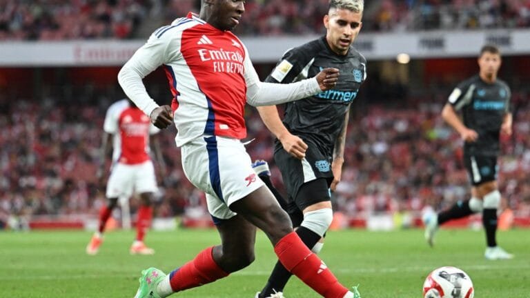 Arsenal reject £25million bid from Nottingham Forest for Eddie Nketiah as talks continue over move for striker