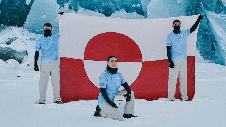 Greenland reveal stunning ice-inspired hummel away shirt