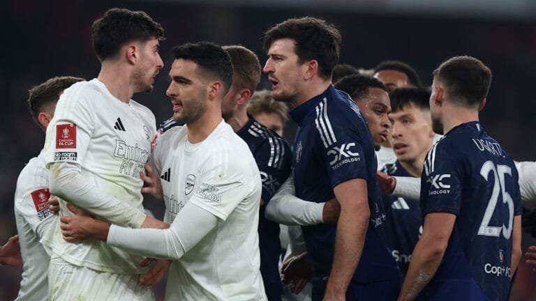 Harry Maguire's X-rated rant at Kai Havertz after FA Cup controversy caught on camera