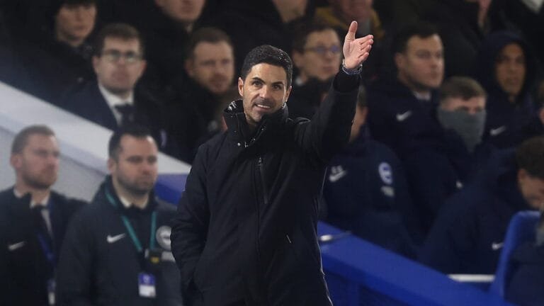 Mikel Arteta furious with Brighton penalty decision in Arsenal draw