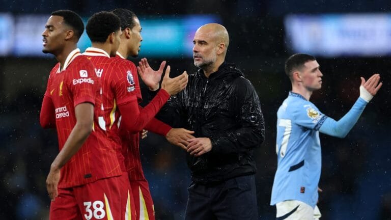 Pep Guardiola refuses to see anything but positives from humbling Liverpool defeat