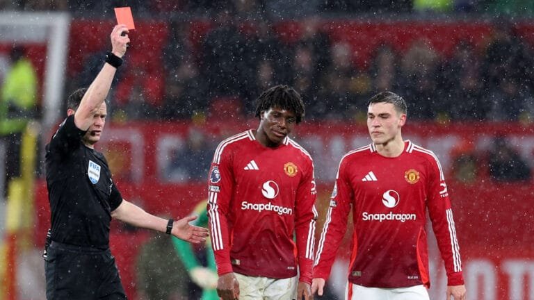 Ruben Amorim gives verdict on Patrick Dorgu red card against Ipswich