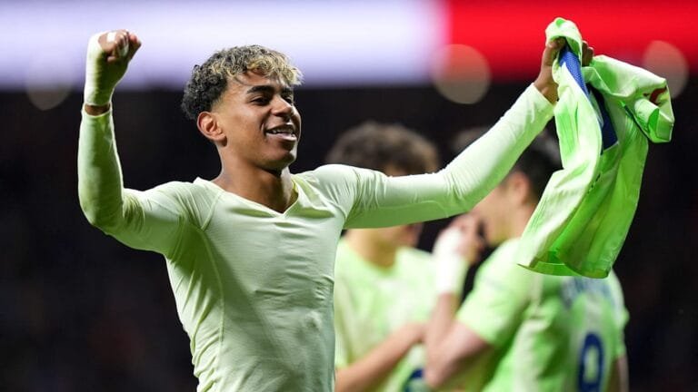 Lamine Yamal hits huge landmark as Barcelona close on all-time scoring record