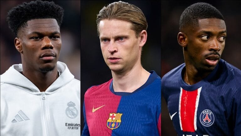 Man Utd eye Tchouameni after failed De Jong bid; Liverpool want €100m Dembele