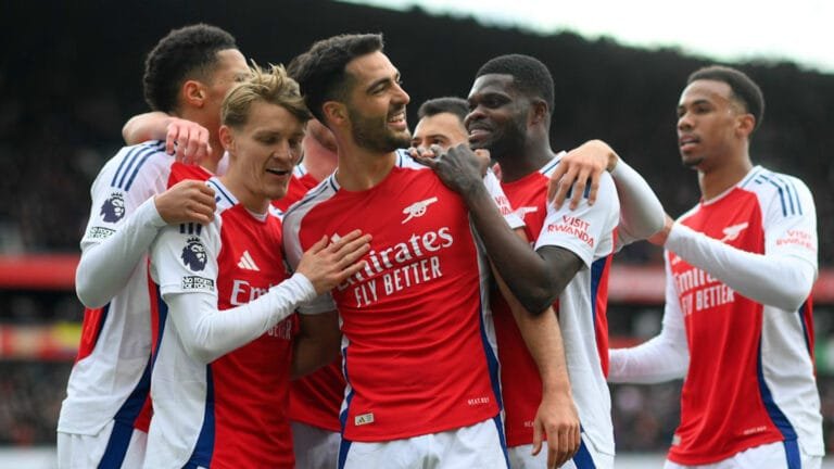 Player ratings as Merino header wins it for the Gunners