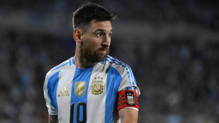 Why is Lionel Messi not playing for Argentina against Uruguay?