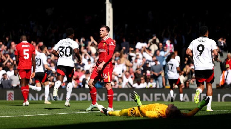 Player ratings as first-half blitz dents complacent Reds