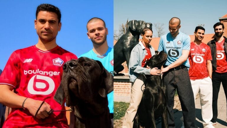 A gigantic dog was the star of LOSC Lille’s new home kit release