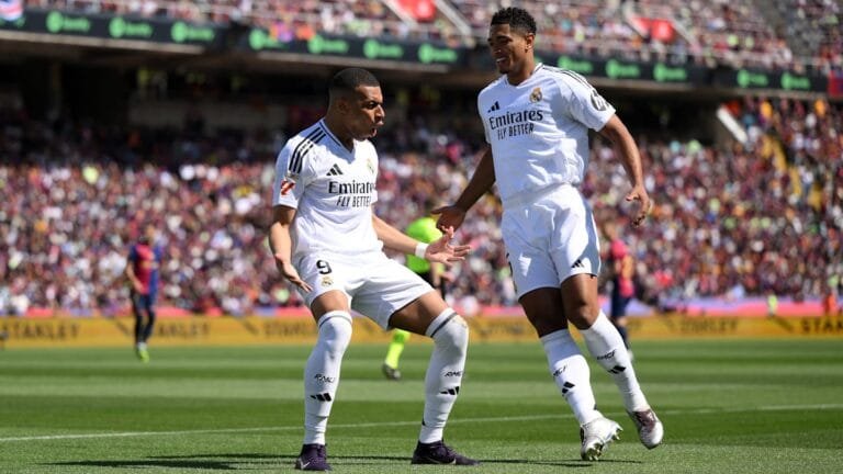 Kylian Mbappe breaks 32-year Real Madrid record with quick-fire Clasico brace