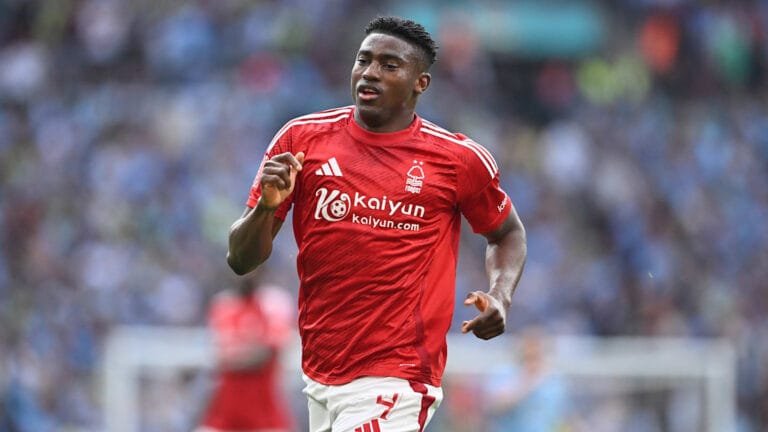 Nottingham Forest's Taiwo Awoniyi put in 'induced coma' after surgery