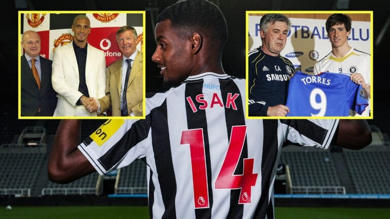Top 10 highest Premier League transfers after inflation has Alexander Isak NINTH despite record move