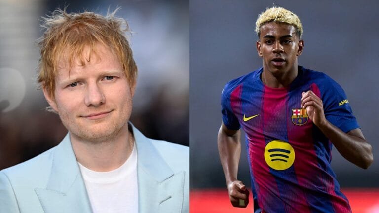 Ed Sheeran revealed as Barcelona’s shirt sponsor for El Clasico