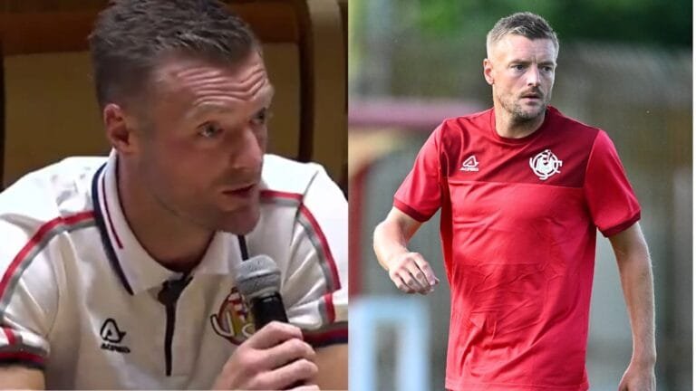 Jamie Vardy bites back at Italian reporter in first interview as Cremonese player